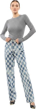 Dsquared2 Sky Blue Regular Mid Rise Jeans