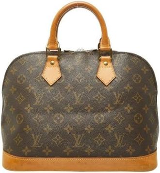 Louis Vuitton Pre-owned Handbag - Dames - Vintage Handtas - Bruin - ONE Size - Leer - Vintage