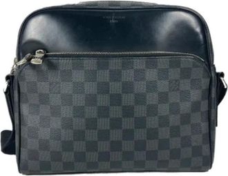 Louis Vuitton Pre-owned Vintage Damier Graphite Messenger Bag - unisex - Vintage Schoudertas - Zwart - ONE Size - Vintage