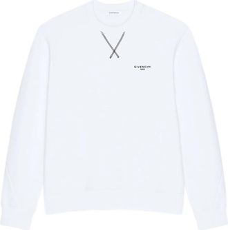 Givenchy Couture Seam Sweatshirt - Heren - Sweatshirts - Wit - XL - Katoen - Hoodies & sweatvesten