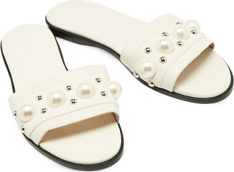 Jimmy Choo London Sandali Minea con borchie - Bianco