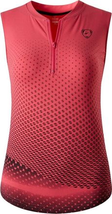 Jeansian Womens Sports Breathable Zipper Tank Top Vests Sleeveless T-Shirt SWT330 Rosered S