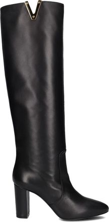 Via Roma 15 Soft Nero Laarzen Zwart Leer - Dames - Laarzen met Hak - Zwart - 38 EU - Leer - Schoenen