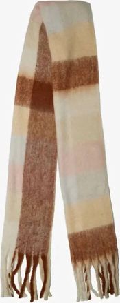 Wyeth Nyc Womens Roscoe Scarf In Pink Brown