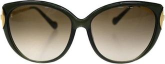 Louis Vuitton Pre-owned Accessories, female, Green, Size: ONE SIZE Pre-owned Plastic Sunglasses