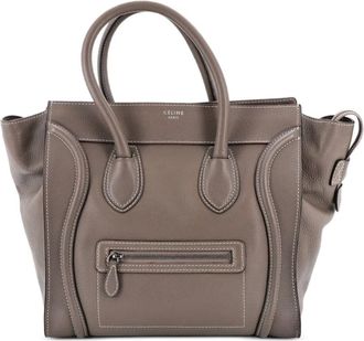 Celine Luggage Bag Grainy Leather Mini tote bag - Grijs