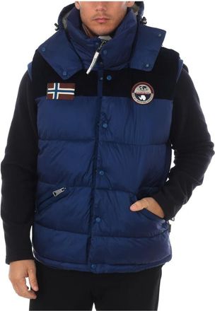Napapijri Vests - Heren - Bodywarmers - Blauw - S - Jassen