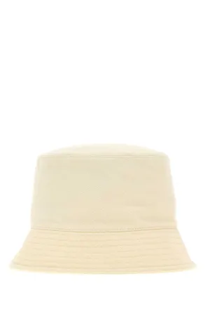 Prada Mens Cream Gabardine Bucket Hat Sabbia Cappelli