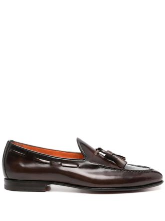 Santoni Mocassini in pelle - Marrone