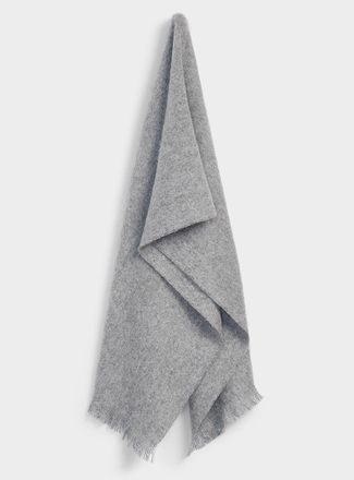 Simons Womens Mohair-blend monochrome scarf