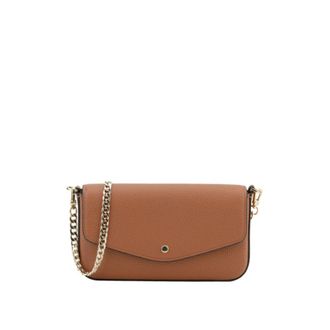 Pourchet Tassen, Dames, Bruin, ONE Size, Leer, Club Clutch