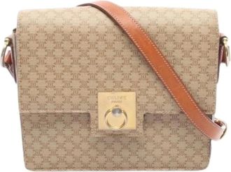 Celine Pre-owned Cross Body Bags, female, Beige, Size: ONE SIZE Pre-owned Vintage Shoulder Bag