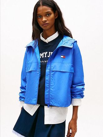 Tommy Hilfiger Anorak amplio de ripstop con capucha