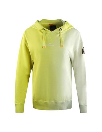 Parajumpers Womens Parajumpers Cher Shaded Brand Logo Faded Yellow Hoodie - Size: 10/8