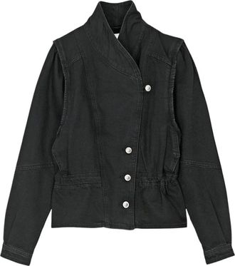 Isabel Marant Dolie Jacket - Dames - Zomerjassen - Zwart - XS - Katoen - Jassen