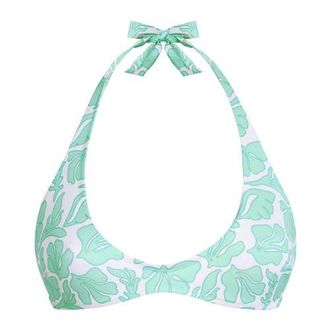 Vilebrequin Women Round Neckline Bikini Top Seashells in Blue at Nordstrom, Size Medium