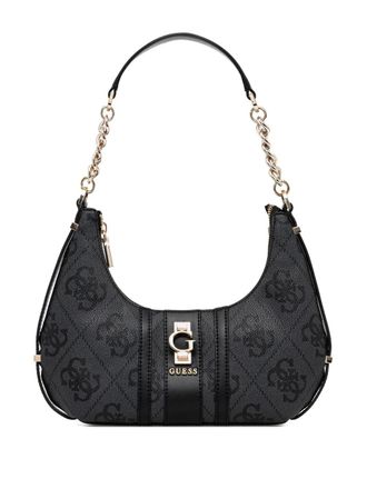 Guess Co Erenia schoudertas met monogram-patroon - Zwart