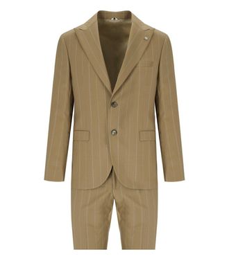 Manuel Ritz ABITO MONOPETTO GESSATO BEIGE MANUEL RITZ
