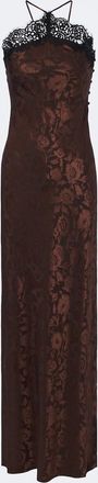 Veronica Beard Rue floral jacquard silk-blend gown