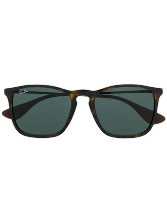 Ray-Ban Chris sunglasses - unisex - Acetate/Metal/WAX - 54 - Brown