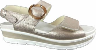 Solidus Greta Wedge - Dames - Sleehakken - Grijs - 39 EU - Schoenen