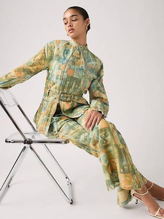 Levi's Carina Waisted Jacket - Womens - L - Blue