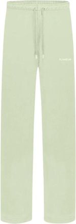 Flaneur Flâneur, Broeken, Heren, Groen, XL, Katoen, Logo Trainingsbroeken