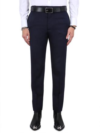 Alexander McQueen Navy Blue Slim Pants