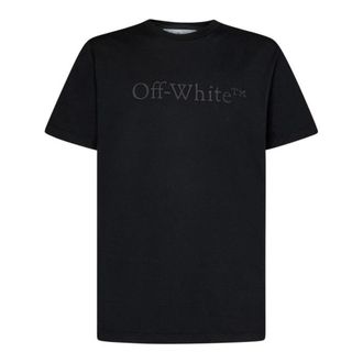 Off-white Off-white Bookish Laund Slim S/s Tee Zwart