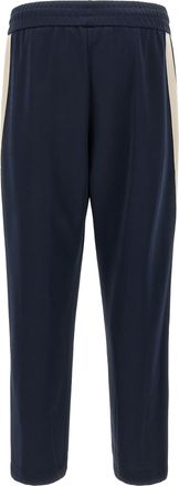 Palm Angels Striped Polyester Joggers - Navy