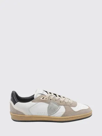 Philippe Model Pgal Suede Calfskin Low-Top Sneakers with Perforated Toe
