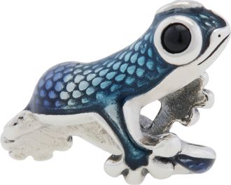 Pandora Ladies Sterling Silver Metallic Blue Gecko Charm