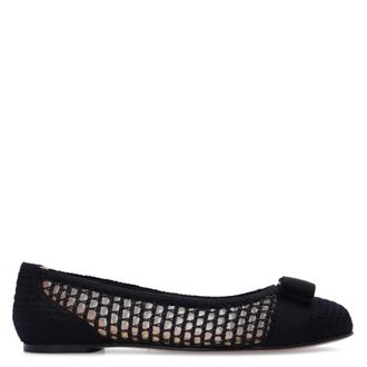 Ferragamo Ladies Black Flats, US Size 4.5