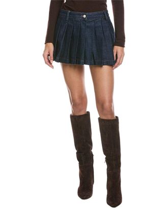 7 For All Mankind Pleated Mini Skirt