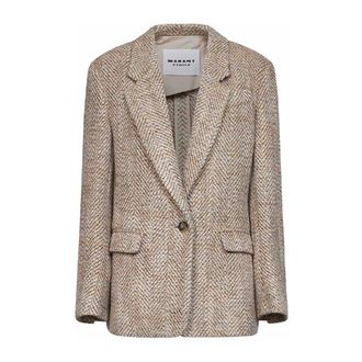 Isabel Marant Dames, Jassen, Beige, Maat: XS Wol
