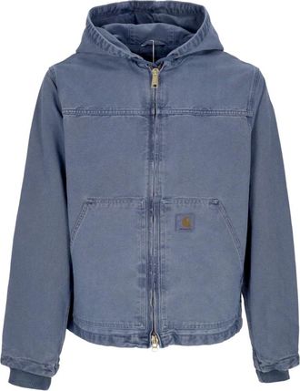 Carhartt Work in Progress Lichtgewicht Jas met Capuchon - Heren - Zomerjassen - Blauw - XL - Katoen - Jassen