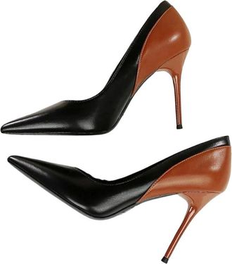 Generic Womens Pointed Toe Fashion High Heel Pumps Spring Thin Heel Party Office Dress Shoes Black