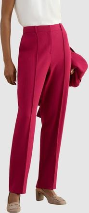 Hobbs London Gemma Straight Leg Trousers in Beetroot Pink at Nordstrom, Size 12