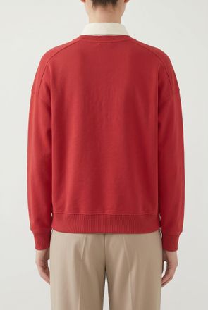 Brunello Cucinelli Embroidered Cotton Sweater - Red