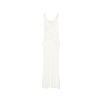 Elisabetta Franchi Dames, Jurken, Wit, Maat: L