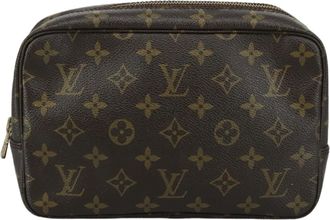 Louis Vuitton Trousse De Toilette Brown Canvas Clutch Bag (Pre-Owned)