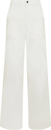 Kiton Tailored Comfort-Fit Jeans - Dames - Loose Fit Jeans - Wit - M - Denim - Jeans