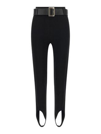 Self Portrait Leggings With Stirrup And Belt