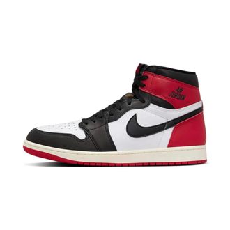 Nike Jordan Retro High OG Black Toe Reimagined - unisex - Sport - Veelkleurig - Maat: 44 EU Leer