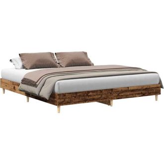 vidaXL Bed Frame without Mattress Old Wood 180x200cm Engineered Wood vidaXL