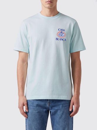 Casablanca T-shirt girocollo in cotone con stampa grafica e logo