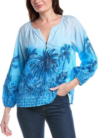 Tommy Bahama Hibiscus Hues Peasant Top