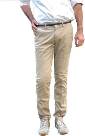 Mason's Effen katoenen stretch broek - Heren - Chinos - Beige - XS - Katoen - Broeken