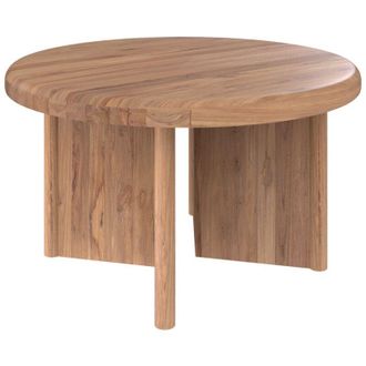 Rendez-Vous D&eacute;co Rendez-vous D&eacute;co - Mesa De Centro Redonda De Madera De Teca D80 Cm - Bana