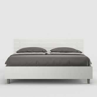 Itamoby Letto matrimoniale 160x190cm design contenitore legno bianco Ankel Nod